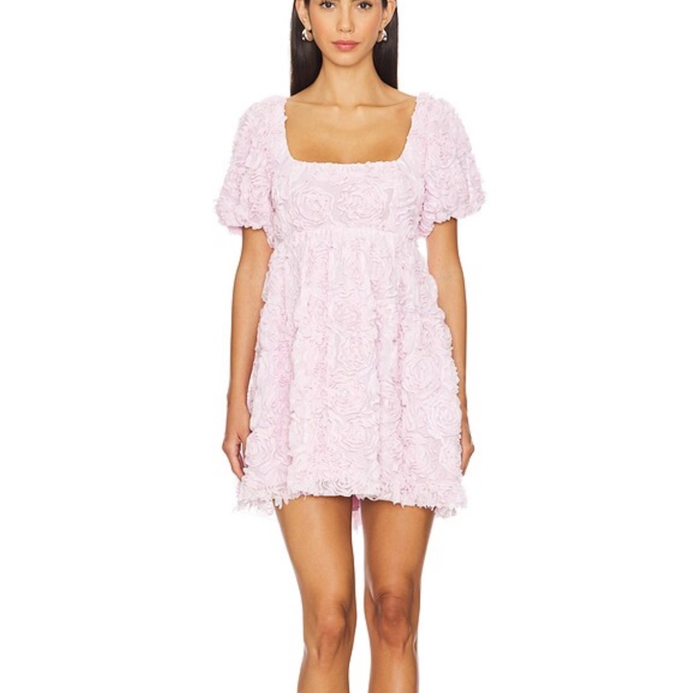 Show Me Your MuMu Pink Textured Mini Dress